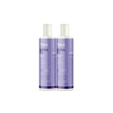Imagem de Kit Shampoo e Condicionador 300ml Mirra fix - Ápice - Apice