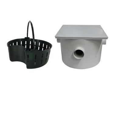 Imagem de Caixa De Gordura Quadrada 250x180x75x50mm Com Cesto - Pvc Rígido - Plastipan