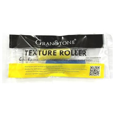 Imagem de Granotone Rolo de pintura texturizado de 10 cm (multicolorido) | Rolo de pintura de espuma com alça ergonômica para armários de alto-falantes, estojos de estrada, pintura de parede, revestimentos de