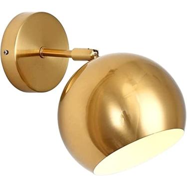 Imagem de Luminária de parede moderna, luminária de parede com braço articulado, arandela de latão ajustável, luminárias de leitura de cabeceira, luminária interna V-intage para sala de estar, cafeter