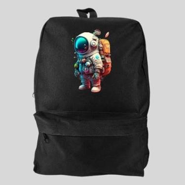 Imagem de Mochila Bolsa Masculina Basica Escolar Pega a Visão Estampado Astronauta Ursinho-Masculino