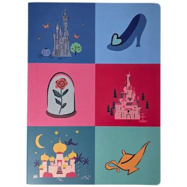 Imagem de Caderno Costurado Médio Princesas Disney Quadrados 40 Folhas - Cultura