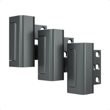 Imagem de Steinwhale Pacote com 3 fechaduras de reforço de porta de segurança doméstica, trava de segurança à prova de crianças, montada com parafuso removível, evita entrada não autorizada em casa, estrutura