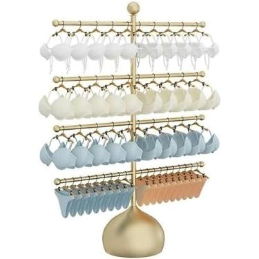 Imagem de LGEOELIAS Trilhos de pendurar para roupas, roupas íntimas, suporte de exibição de varejo de loja de roupas, sutiã de lingerie, shorts, calcinhas, suporte de armazenamento de roupas de banho