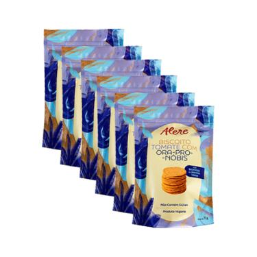 Imagem de Kit 6X: Biscoito Tomate/Ora-pro-nóbis Sem Glúten Alere 70g