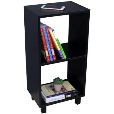Imagem de EVOLUKIT, Mesa de Cabeceira Nicho 60x24 Preto c/Prateleira