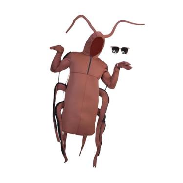 Imagem de UGPLM Fantasia de barata infantil de poliéster reutilizável para festa de máscaras de fim de ano