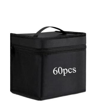 Imagem de Canetinhas Marcadoras de Ponta Dupla para Pintar e Colorir com Toque Suave - Conjunto de Aquarela para Arte, Escolar e Uso Diário(60 Cores)