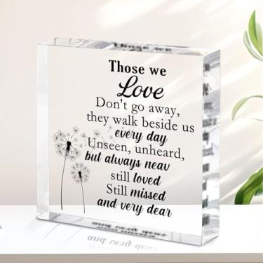 Imagem de Acrílico memorial - presente de luto acrílico simpatia memorial de condolências presente para perda de um ente querido Lembrar-me de mim presente de luto para decoração de mesa de lembrança