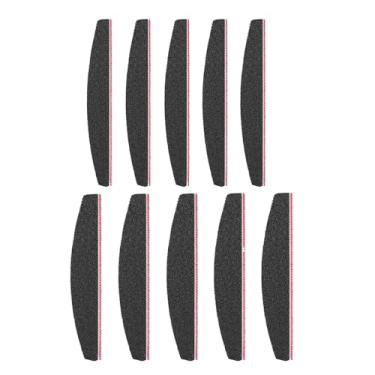 Imagem de Conjunto de lixa de unha com 10 peças, lixa de unha para unhas naturais, lixa de unha de gramatura 100/180 para modelar unhas naturais, ferramentas de manicure
