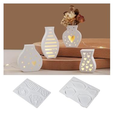 Imagem de Molde de vaso de concreto, moldes de silicone para vaso para resina, casamento, aniversário, presentes de aniversário, decoração de casa