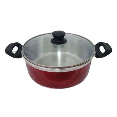 Imagem de Jogo De Panelas Belmar Alumínio Vermelho 5 Peças