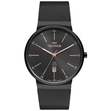 Imagem de Relógio Technos Masculino Slim Preto - Gm12ag/1p Gm12ag/1p