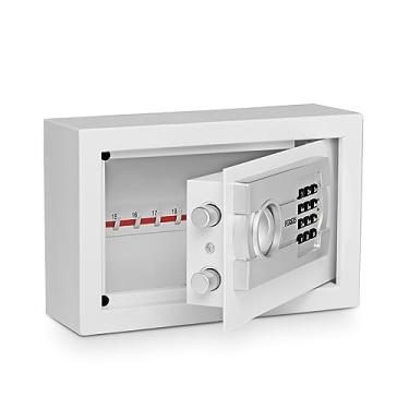 Imagem de Porta Chaves Digital Claviculário Cofre Senha Até 24 Chaves, Branco, Forkis