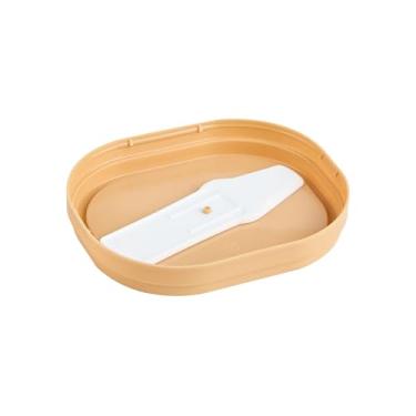 Imagem de Restaurantware - APENAS TAMPAS: Tampas de copo Coppetta de 8 x 6 x 0,47 cm, 50 tampas duráveis para copos de sorvete - com colher de plástico, para alimentos quentes e frios, tampas descartáveis de