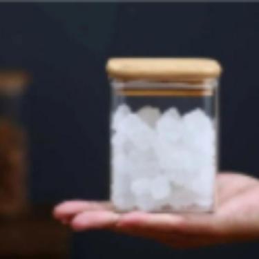 Imagem de Pote para tempero de vidro c/ tampa bambu 300ml - ISANOG