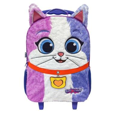 Imagem de Mala Escolar Rodinhas Super Gatinhos Disney Junior Dermiwil