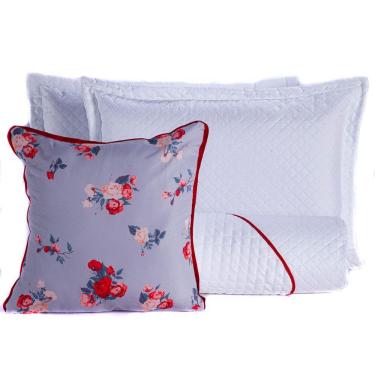 Imagem de Kit Cobre Leito Dupla Face C/ Almofada Queen 04 Peças