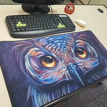Imagem de Deskpad Mouse Pad Gamer Grande Borda Costurada Reforçada