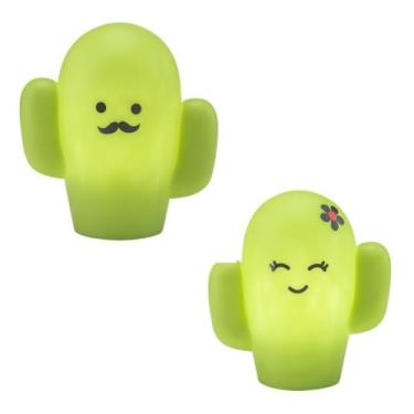 Imagem de Luminária Cacto Bivolt para Decoração – Luz Difusa e Ambiente Aconchegante