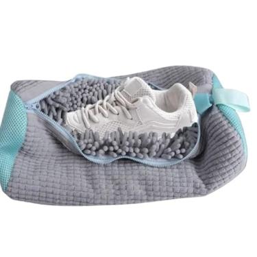 Imagem de Saco Protetor para Lavar Tênis e Sapatos na Máquina | Bolsa de Lavagem de Roupa Delicada | Rede Protetora com Zíper YKK para Tênis durável e reutilizável para todos os sapatos
