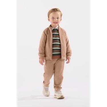 Imagem de Conjunto Infantil Masculino em Malha Alfaiataria com Jaqueta e Calça Up Baby-Masculino