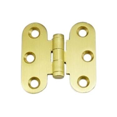 Imagem de 1 peça H50 H60 H70 latão cobre puro tipo H dobradiça plana dobradiça de porta de armário decoração de casa dobradiça de latão para porta e janela (6 furos 50 x 50 mm)