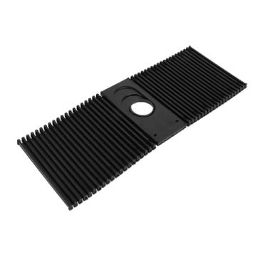 Imagem de Tbest Tampa da tira da alavanca de engrenagem do centro do carro 4E1713187A LHD preto à prova de poeira para 4E S8 D3 motorista canhoto interior console transmissão seletor de câmbio botão de câmbio