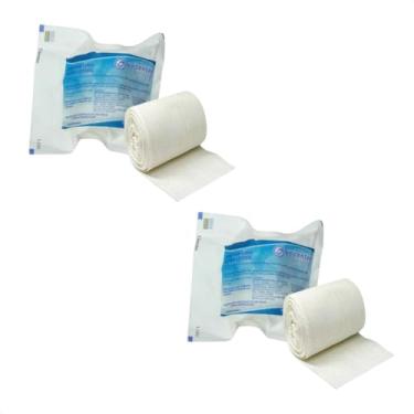 Imagem de Kit com 2 - Ataduras de Rayon Estéril 7,5 cm x 5 m Unicenter