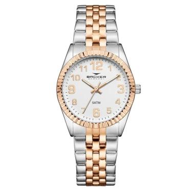 Imagem de Relógio Backer Feminino Ref: 10308134f Br Clássico Bicolor