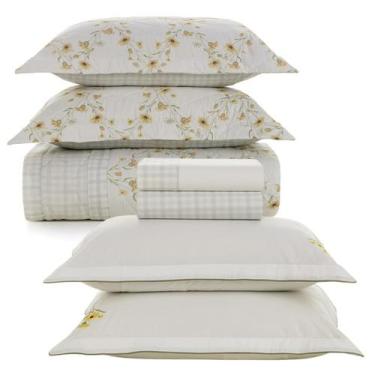 Imagem de Jogo de Colcha e Lençol Queen Karsten 200 Fios 100% Algodão - Capricho