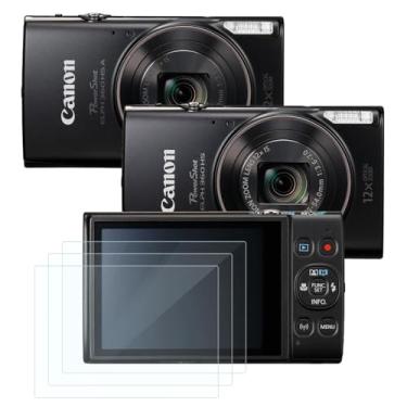Imagem de Futanwei Protetor de tela para câmera digital Canon PowerShot ELPH 360 HS A | Protetor de tela para câmera digital Canon PowerShot ELPH 360 HS, [pacote com 3] Película de vidro temperado HD [dureza 9H