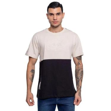 Imagem de Camiseta Ecko Especial Mescla Vermelho ou Bege Com Preto Original-Masculino