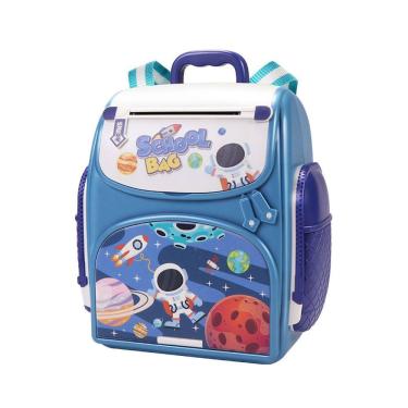 Imagem de Padrão de cofrinhos de desenho animado de mochila escolar para crianças