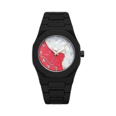 Imagem de Relógio De Quartzo Unissex Cor Macaron Mostrador Redondo Relógio Casua