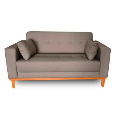 Imagem de Sofá  Gianni Tecido Acquablock Pé Base Madeira  160cm - 4R Estofados, 