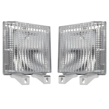 Imagem de KUAFU Par de luzes de seta compatíveis com Chevy Chevrolet Blazer Suburban C10 GMC Jimmy Suburban 1983-1991 Caminhonete Suburbano Motorista e Lâmpadas Marcadoras de Canto do Lado do Passageiro