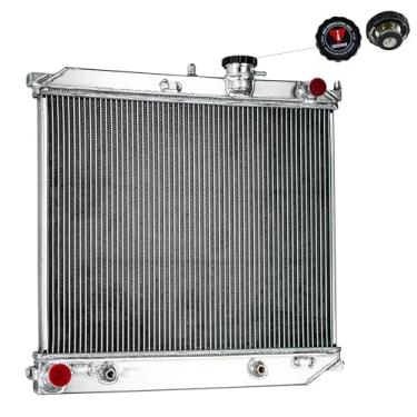 Imagem de Radiador C2707 compatível com picape Chevy Colorado 2.8L 2.9L L4 3.5L 3.7L L5 Gas 2004-2012 GMC Canyon L4 L5 e 2006-2008 Isuzu i-290 i-3700 , 2 fileiras completas Radiador de resfriamento de alumínio