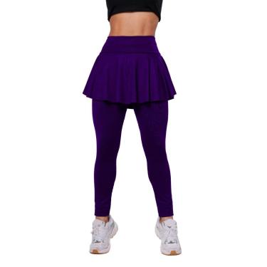 Imagem de Calça Legging Saia Babado Tapa Bumbum Fitness Academia WOLFOX Em Suplex-Feminino
