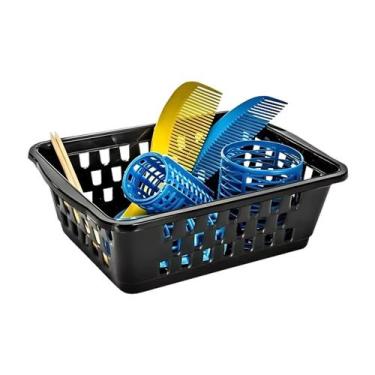 Imagem de Cesto Organizador Multiuso Grande 2,8L Preto Armário Gaveta - Jhamba