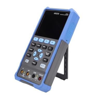 Imagem de Luocute Osciloscópio Digital 3 Em 1, Osciloscópio Portátil de Canal Duplo de 25 MHz Com Multímetro de 20.000 Contagens e Gerador de Sinal DDS de 10 MHz LCD de 3,5 Polegadas para