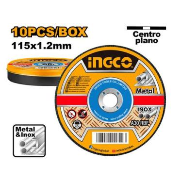 Imagem de Jogo de disco de corte para metal com 10 unidades INGCO