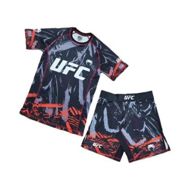 Imagem de Camiseta De Treinamento UFC MMA Masculina, Moletom De Corrida E Fitnes
