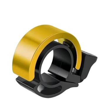 Imagem de Sino de bicicleta clássico giratório, buzina de segurança para adultos, crianças, mulheres, universal, ciclismo, buzina de aviso, acessório de equipamento(Yellow-single 22-1pcs)