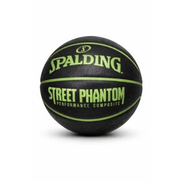 Imagem de Spalding Destaque 75 cm de borracha moldada para basquete interno/externo - preto e verde