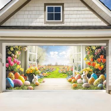 Imagem de Faixa de porta de garagem de 2,1 x 4,9 m, decoração de Natal para festa (244-2)