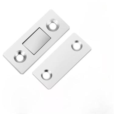 Imagem de Kit 8 Fechos Magnéticos de Neodímio - ímã Prendedor e Trava para Porta, Armário e Guarda-Roupa, Forte e Durável para Residência (8 Unidades)