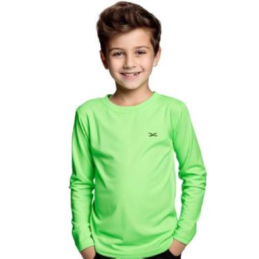 Imagem de Camisa segunda pele UV Infantil Moda Praia Verão Tamanhos 2 a 16 anos 