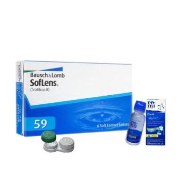 Imagem de Lente De Contato Bausch Lomb Soflens 59 com Renu 60ml - Bausch & Lomb,