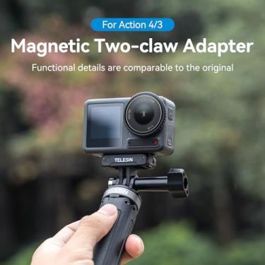 Imagem de Dioche Suporte Magnético para Câmera de Ação 4 3 Fino Portátil Acessório Instantâneo Ampla Compatibilidade Estabilidade Adaptador de Montagem Sem Vibração para Câmera DSLR de Ciclismo